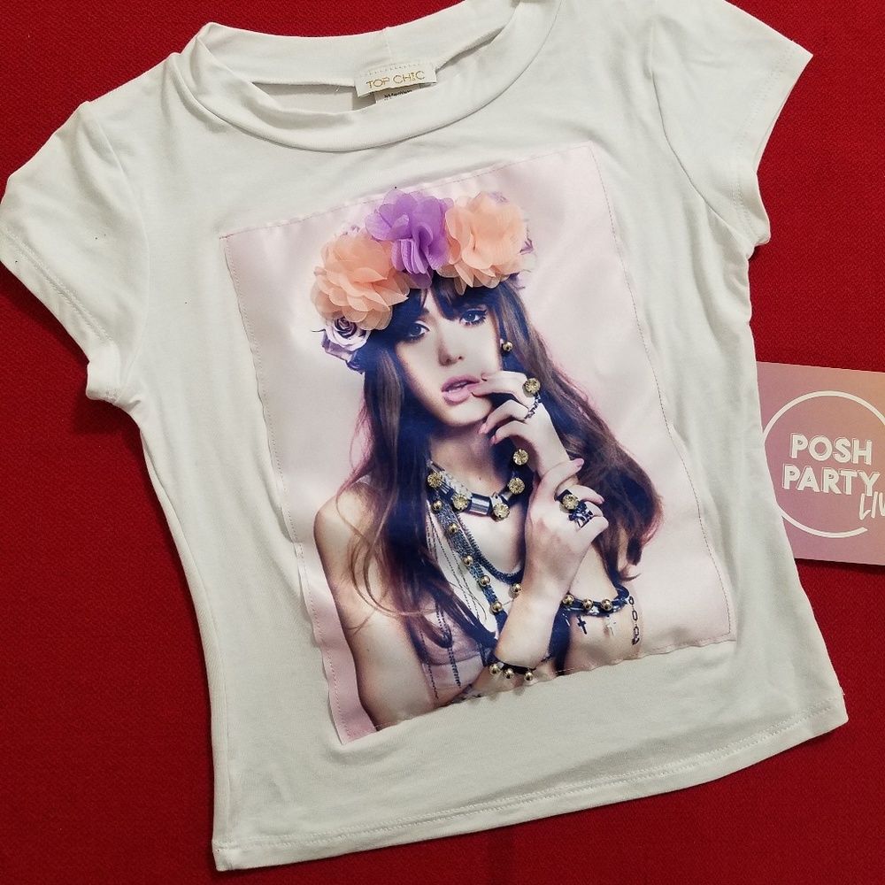 Boho festival Coachella 3D flower girl NWOT 1 sm 1 med left - Picture 2 of 6